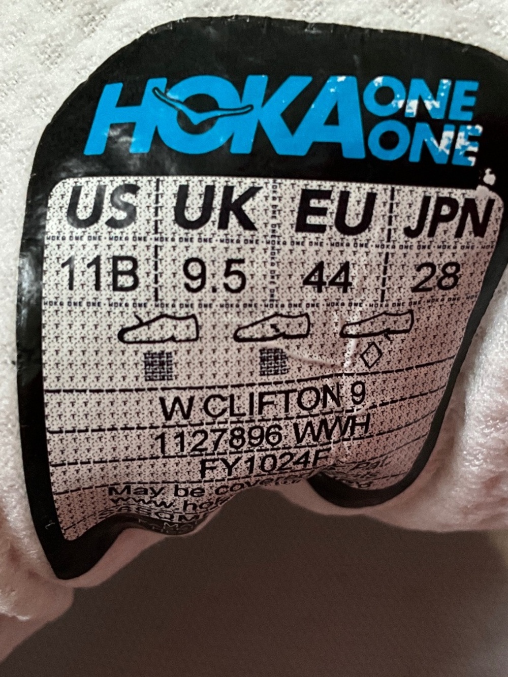 HOKA Clifton 9 Hands-Free Size 11 White - Picture 7 of 16